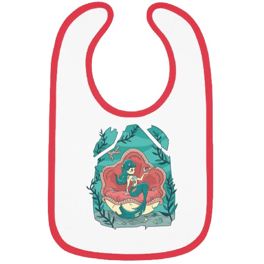 Zombie mermaid underwater Zombie mermaid underwate Bibs