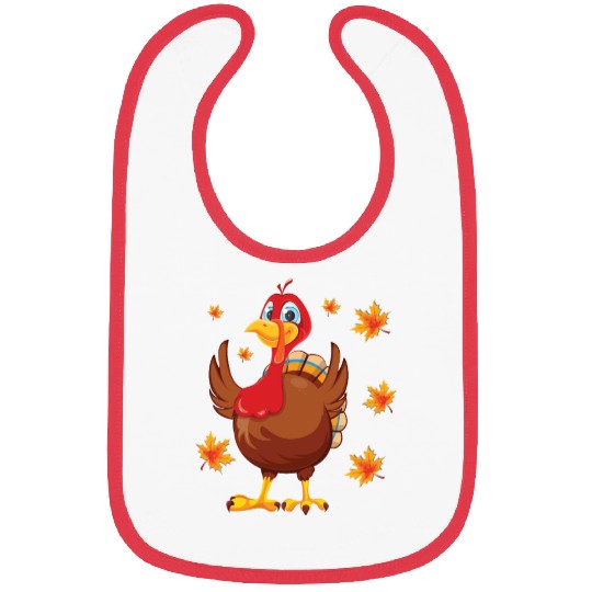 turkey body costume Thanksgiving Day fall autumn Bibs