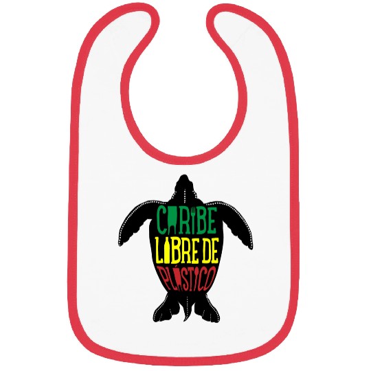 Caribe Libre de Plastico rasta Bibs