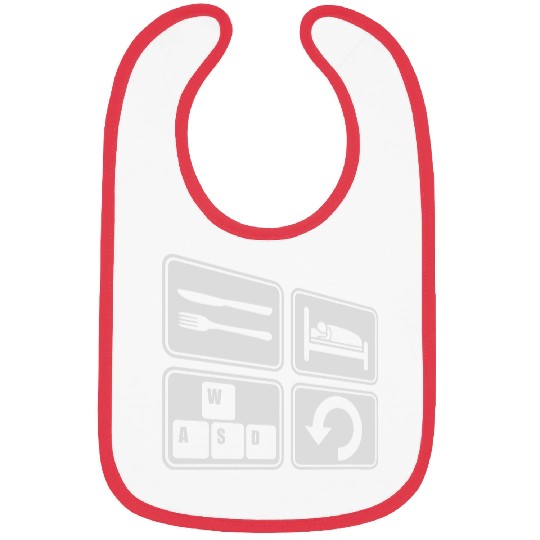 computer gaming daily repeat Bibs