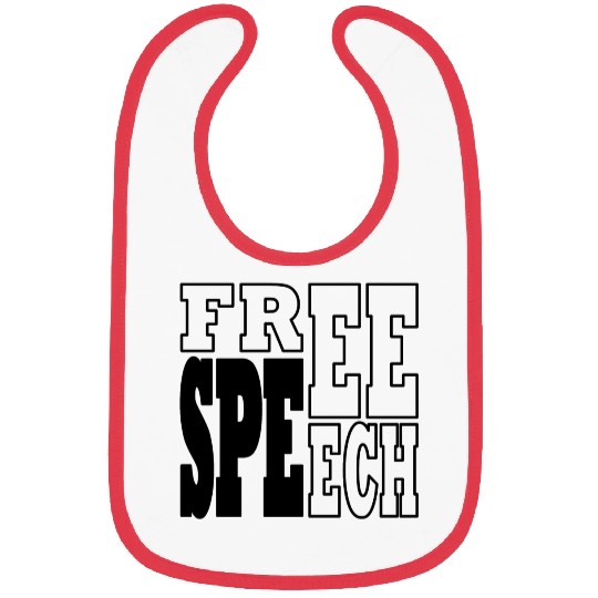 Free Speech black Bibs
