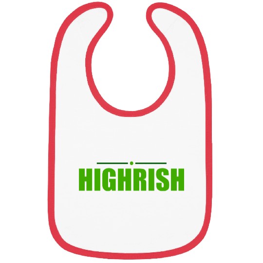 Highrish Weed Marijuana St Patricks Day Bibs