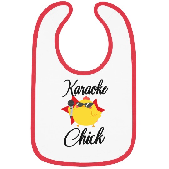 Karaoke Singer Chicken Karaoke Bibs