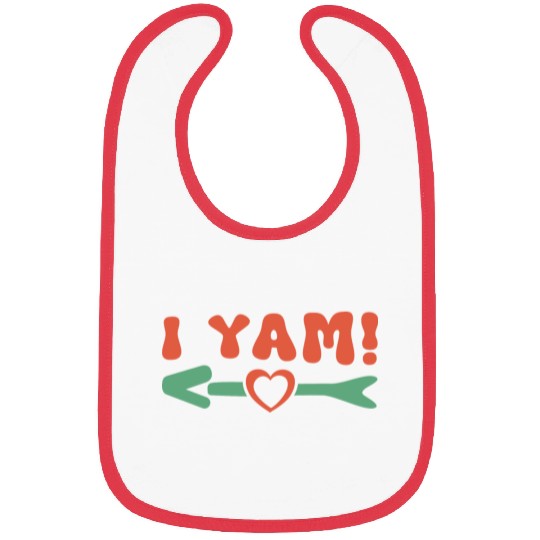 Groovy My Sweet Potato I Yam Couple's Matching Bibs