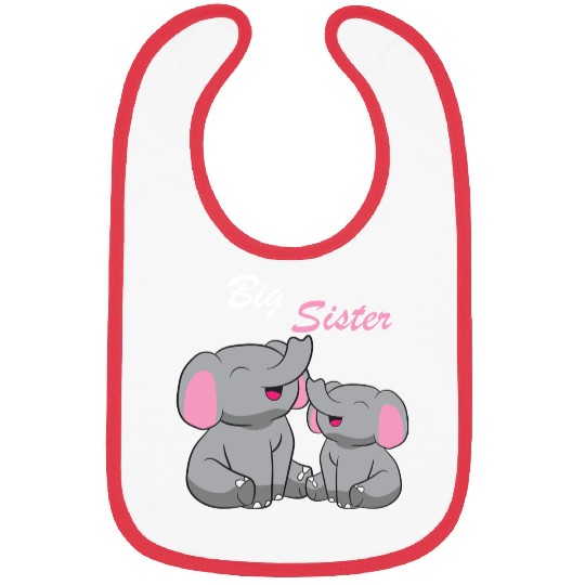 Elephants - Big Sister Bibs
