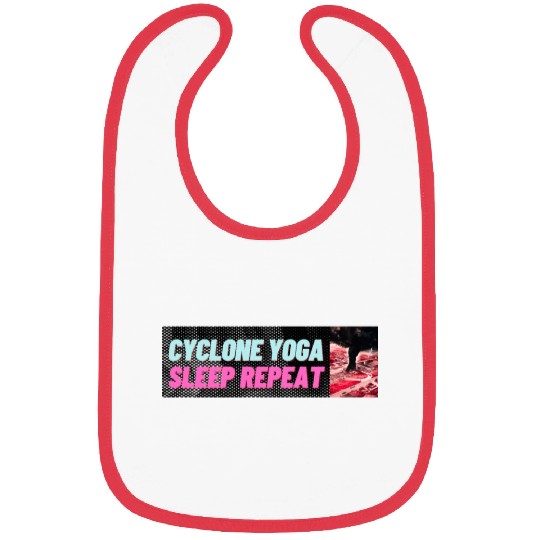 CYCLONE, YOGA, SLEEP, REPEAT EPIC STATEMENT Bibs