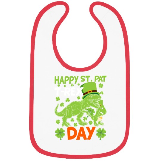 Happy St Pat Trex Day Dino St Patricks Day Kids To Bibs