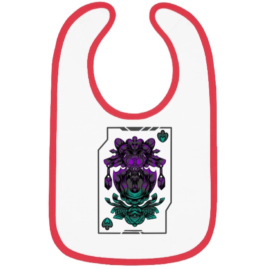 Alien art Ace of Spades Bibs