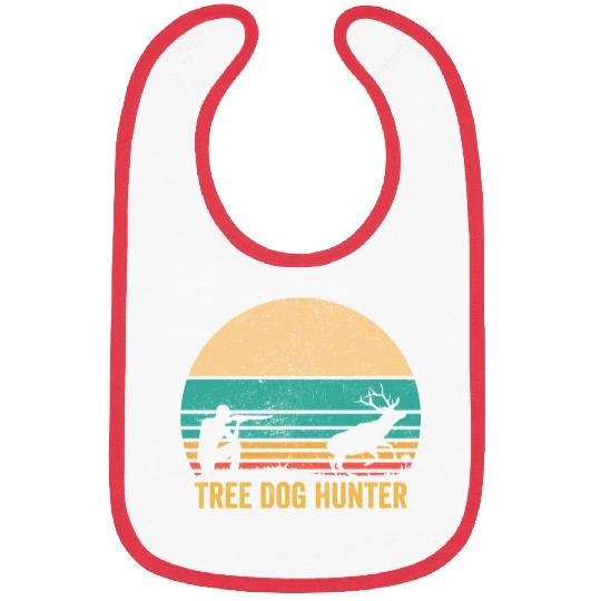 Deer Hunting Deer Hunter Tree Dog Hunter Retro Bibs