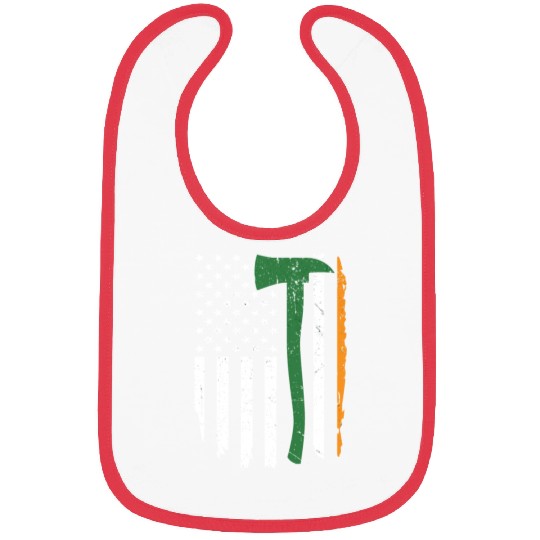 Irish Firefighter American Flag Ireland Bibs
