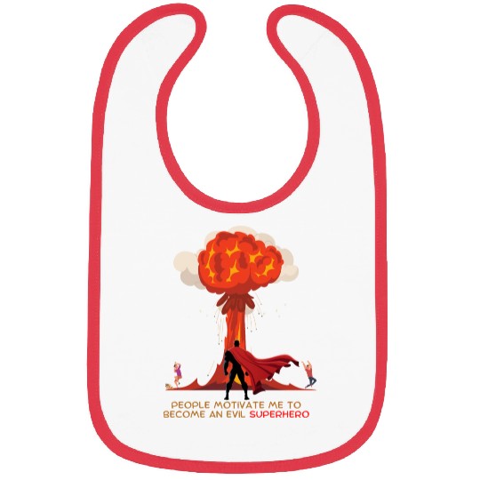 Evil Superhero Bibs