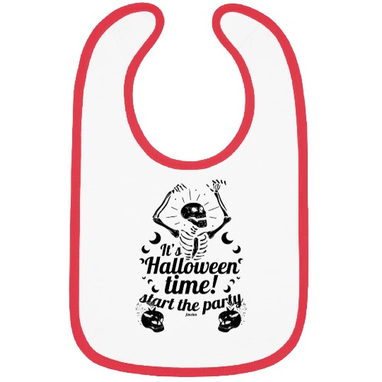Skeleton Monster Zombie Halloween Bibs