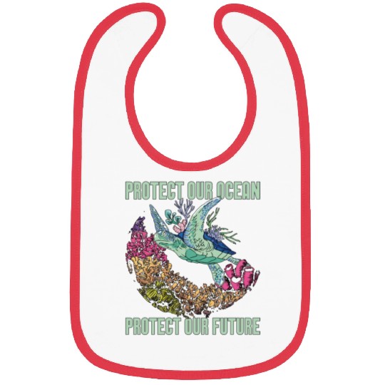 Marine Biology Protect Our Ocean Loves Marine Life Bibs