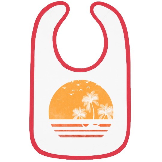 Palm tree Summer Beach Bibs