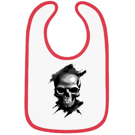 Silver Skull Bibs
