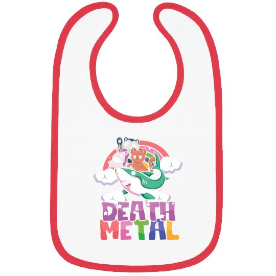 Shark Unicorn Panda Cat Love Metal Music Rock Bibs