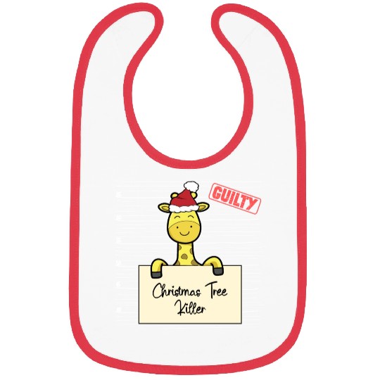 Giraffe christmas funny prison Bibs