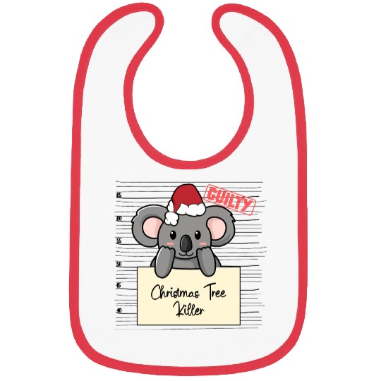 Koala christmas funny prison Bibs