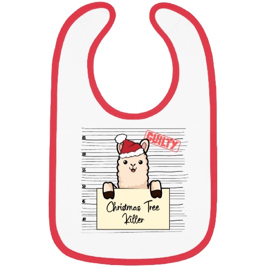 Llama christmas funny prison Bibs
