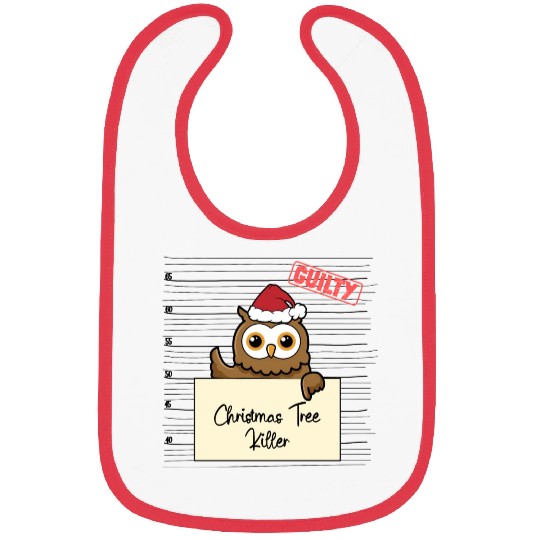Owl christmas funny prison Bibs