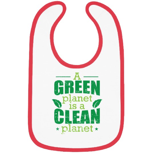 A green Planet is a Clean Planet Nature Bibs