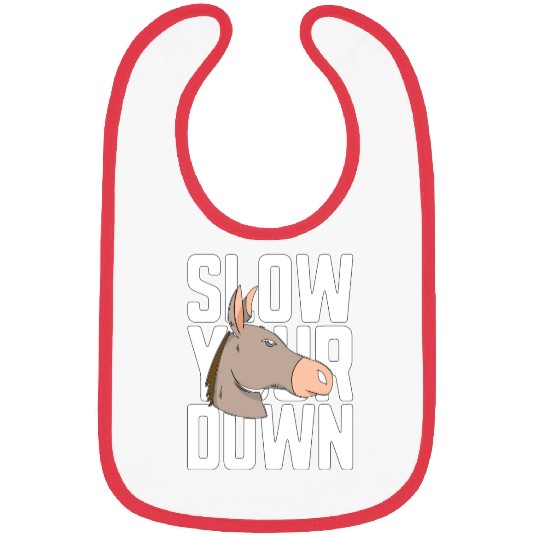 Donkey Slow Your Down Miniature Donkey Farmer Pet Bibs