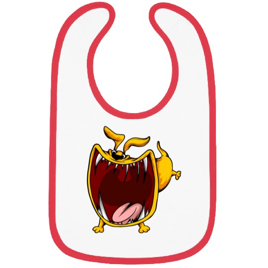 Scary Big Mouth Dog Owners Pet Lover Gift Ideas Bibs