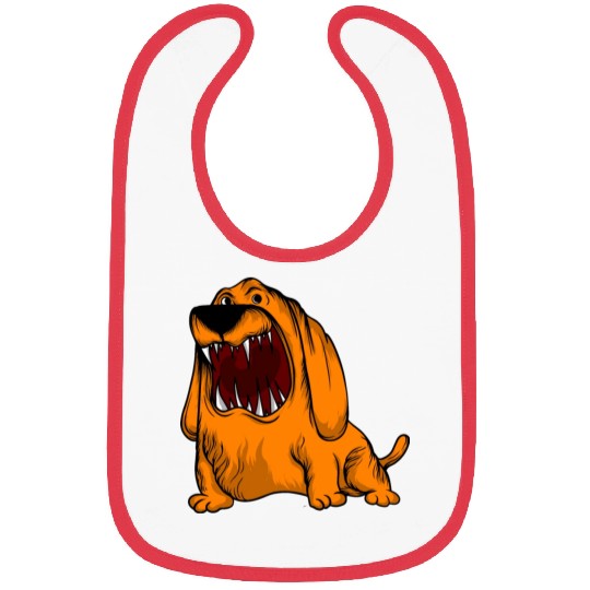 Scary Big Mouth Dog Owners Pet Lover Gift Ideas Bibs