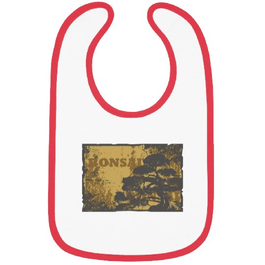 Yin Yang Bonsai Tree Japanese Design Buddhist Zen Bibs