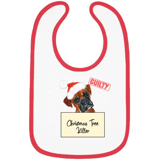 Boxer christmas funny prison Bibs