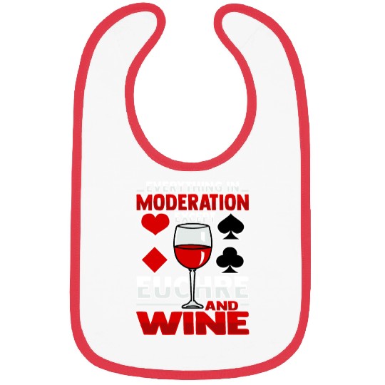 Card Game Wine Euchre Tournament Design for a Bibs