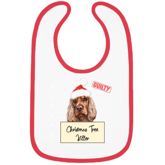 English cocker Spaniel christmas funny prison Bibs