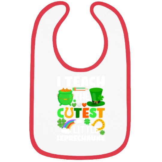 St. Patricks Day Teacher Cutest Little Leprechauns Bibs