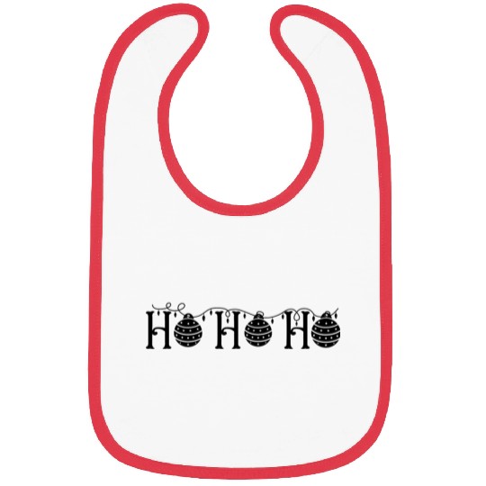 Ho Ho Ho Decor Presents Christmas Gift Ideas Bibs