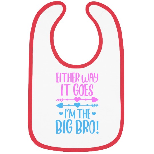 Either Way It Goes I'm The Big Bro Bibs