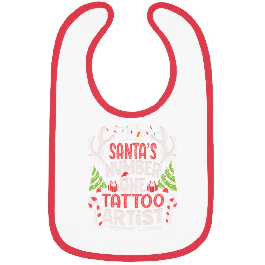 Santas Number One Tattoo Artist Tattooer Tattooist Bibs
