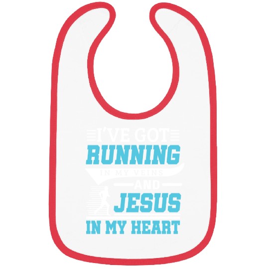 Running And Jesus Fitness Workout Cardio Christian Bibs