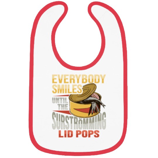 Canned Fish Surströmming Design for Swedish Fish Bibs