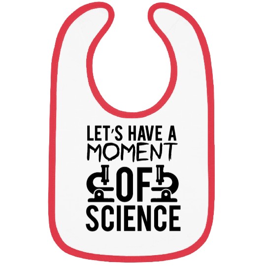 Lets Have A Moment Of Science Teacher Student Gift Bibs