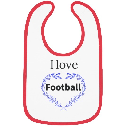 I Love Football Bibs