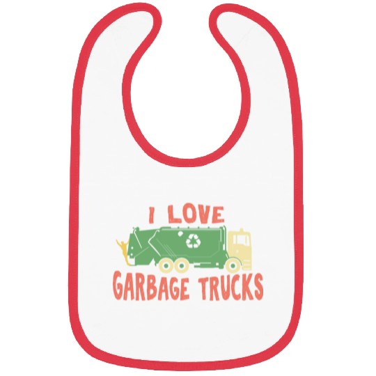 I love garbage trucks Bibs