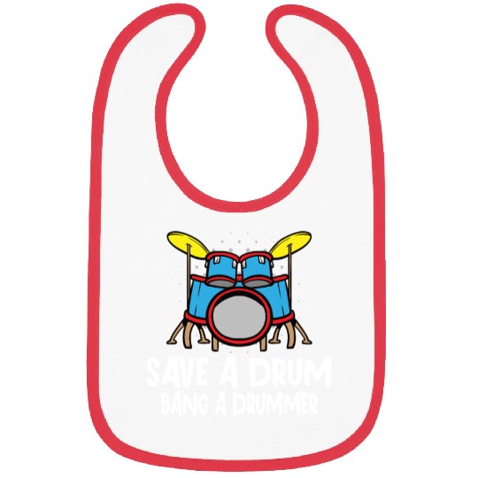 Drummer Drums Music Drum Set Drumming Bibs