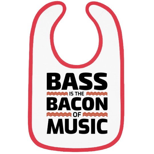 Bass Guitar Player Bacon Music Musician Bassist Bibs