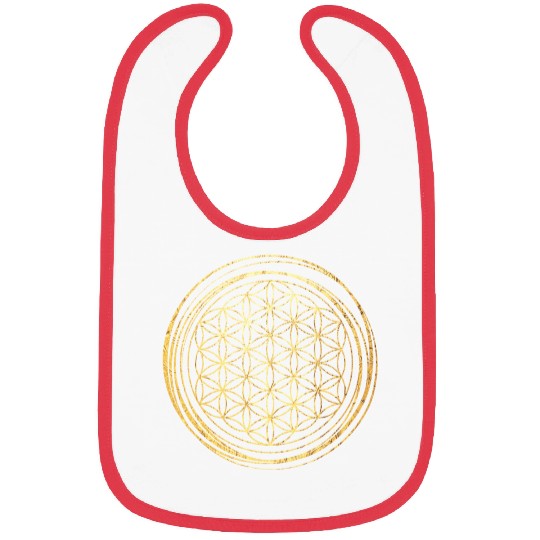 Flower of life Gold Bibs