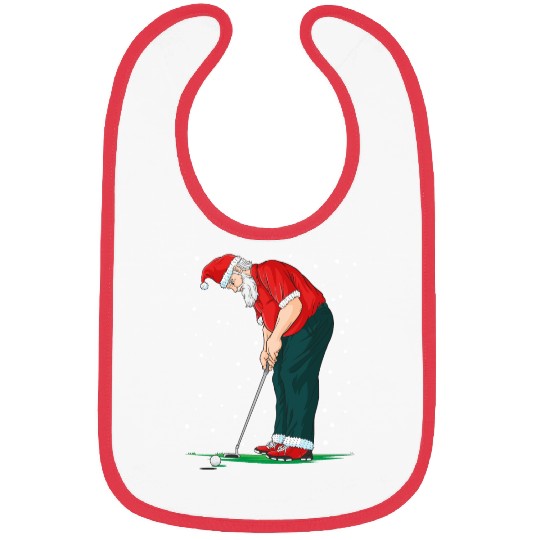 Golf Santa Claus Pun Golfer Gift Golfing Bibs