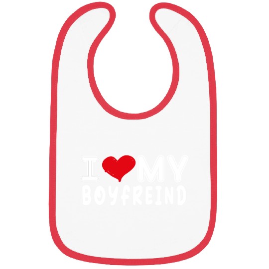 I Love My Boyfriend,valentine,I Heart My Boyfriend Bibs