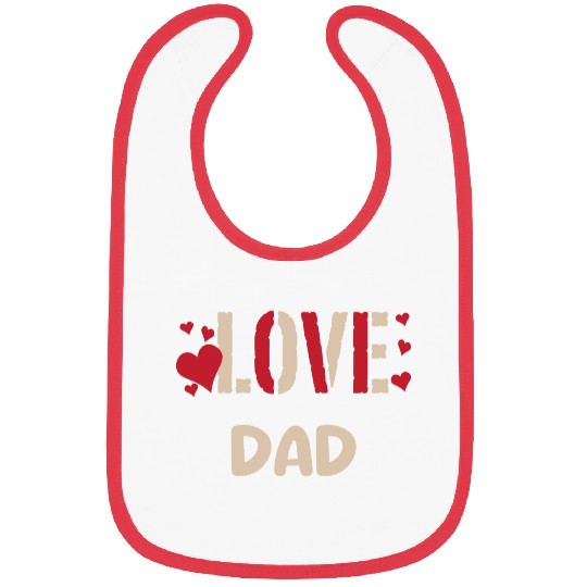 LOVE DAD Bibs
