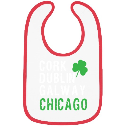 Chicago St Patricks Day Irish Cities Chicago Shamr Bibs
