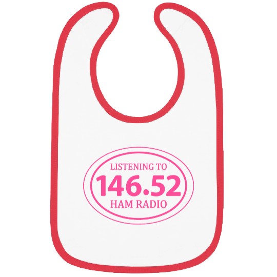 Ham Radio 146.52 Simplex Oval Pink Bibs
