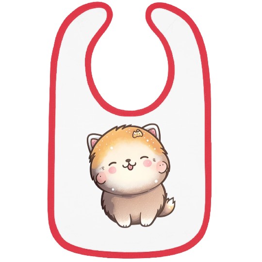 Tiny happy puppy smiling Bibs